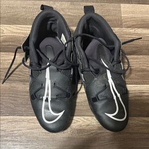 Nike Black and White Men's cleats